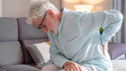 Older man in Denver with lower back pain